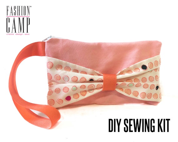 DIY Bow Clutch Sewing Kit for Kids Instructional Video Tutorial Clutch  Pattern DIY Purse Kit Girls Sewing Kits Teen Craft Project 