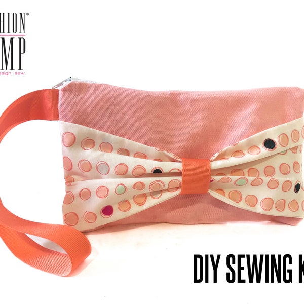 DIY Bow Clutch Sewing Kit for Kids | Instructional Video Tutorial | Clutch Pattern | DIY Purse Kit | Girls Sewing Kits | Teen Craft Project