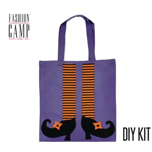 Kit DIY Trick-Or-Treat Bag Jack Skellington : créations d'Halloween sans couture Witches Boots