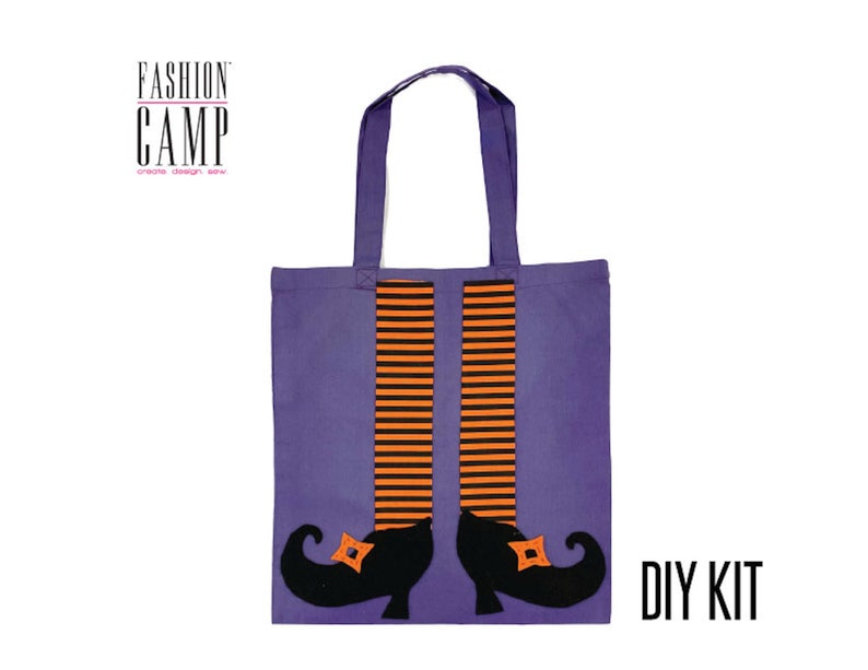 Kit DIY Trick-Or-Treat Bag Jack Skellington : créations d'Halloween sans couture Witches Boots