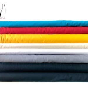 Tela di cotone 100% da 1/2 iarda / Diversi colori disponibili / James Thompson & Co / Tela Duck Cloth / Tessuto per tappezzeria / Larghezza 58/60"