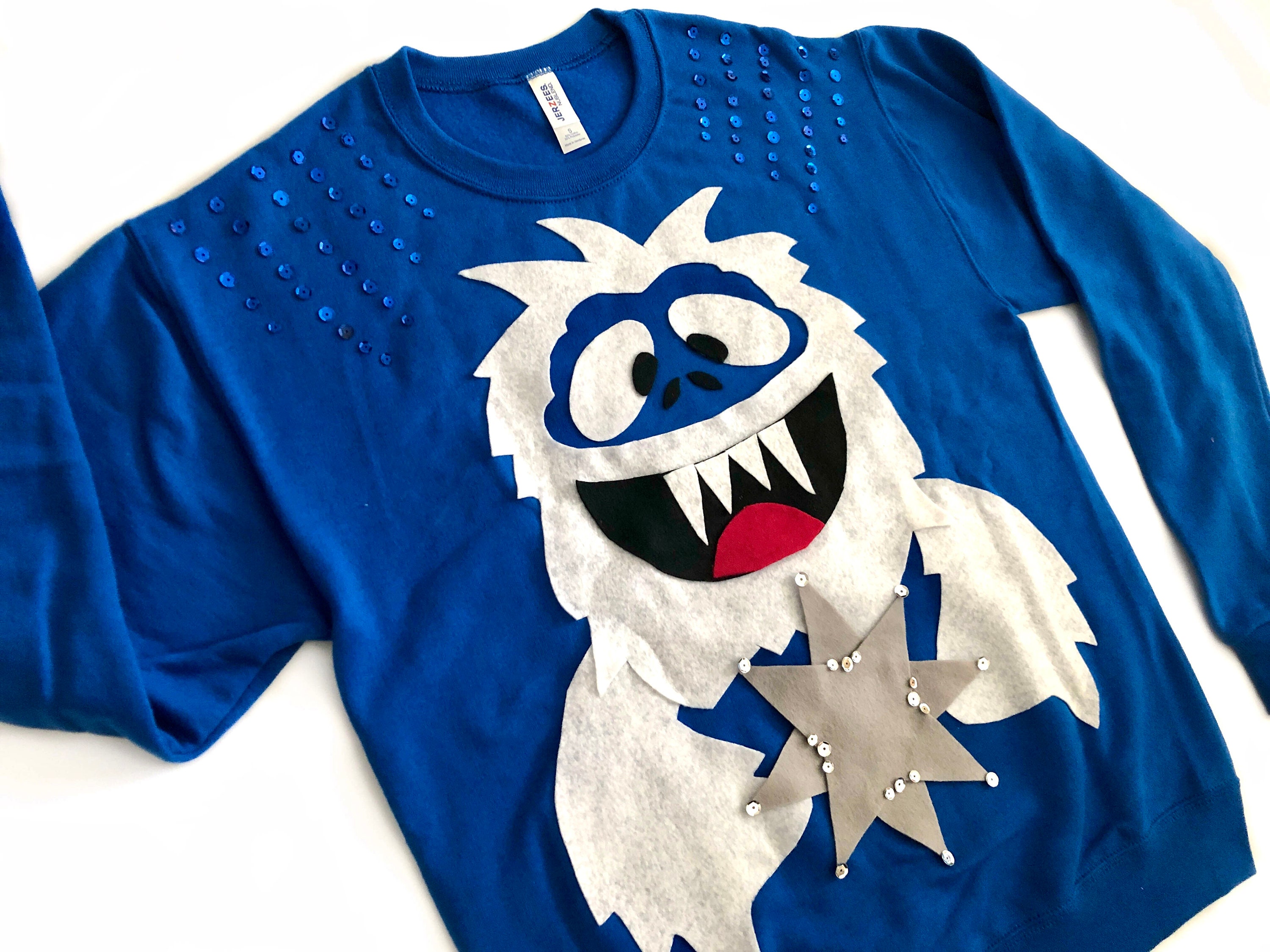 Abominable Snowman Yeti To Party Ugly Christmas Sweater