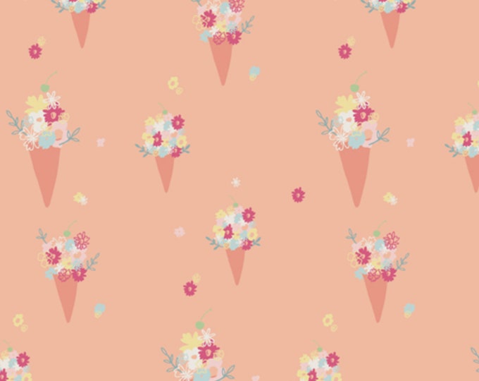 Blooming Ice Cream Art Gallery Fabric Daydream Peach Etsy