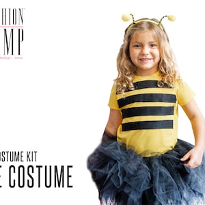 DIY Bumble Bee Costume Kit | Halloween Tutu and Tee Costume | Bee Halloween Costume | Toddler Bumblebee Costume | Kids Baby Bee Costume