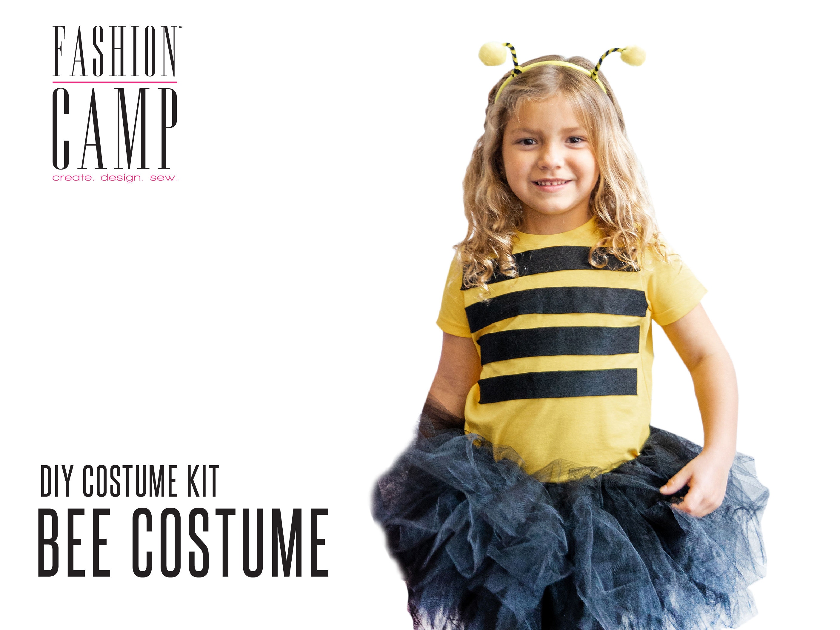 DIY Bumble Bee Costume Kit Halloween Tutu and Tee Costume Bee