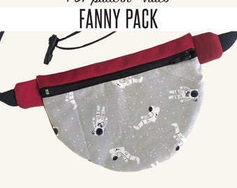 Fanny Pack Sewing Pattern - Digital Download & Video Tutorial