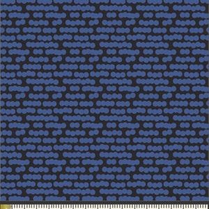 Playing Dots Overcast Fabric | Art Gallery Fabrics Modernista | Blue Black Dots Fabric | Quilting Cotton Fabric | Continuous Yardage