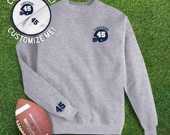 Custom Football Helmet Number Shirt: Personalized Youth & Adult Gear