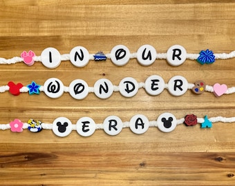 Pulsera de la amistad con dijes para puerta del crucero Disney Wonder de Swiftie con guirnalda de imanes