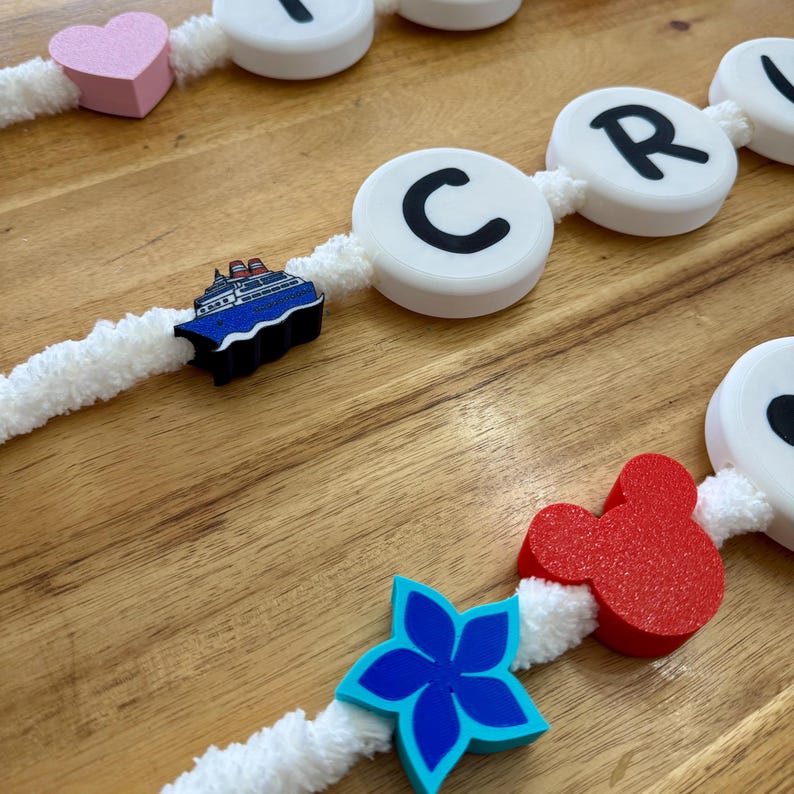 Swiftie Cruise Door Vänskapsarmband Girlang med magneter skepp båt handduk djur elefant Mickey Minnie DCL bild 3