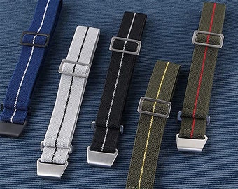 Elastic Nylon Watch Strap Bands 18mm 20mm 22mm Black Green Gray Multi Colors Watch Straps Men's Watch bands Military Watch Strap