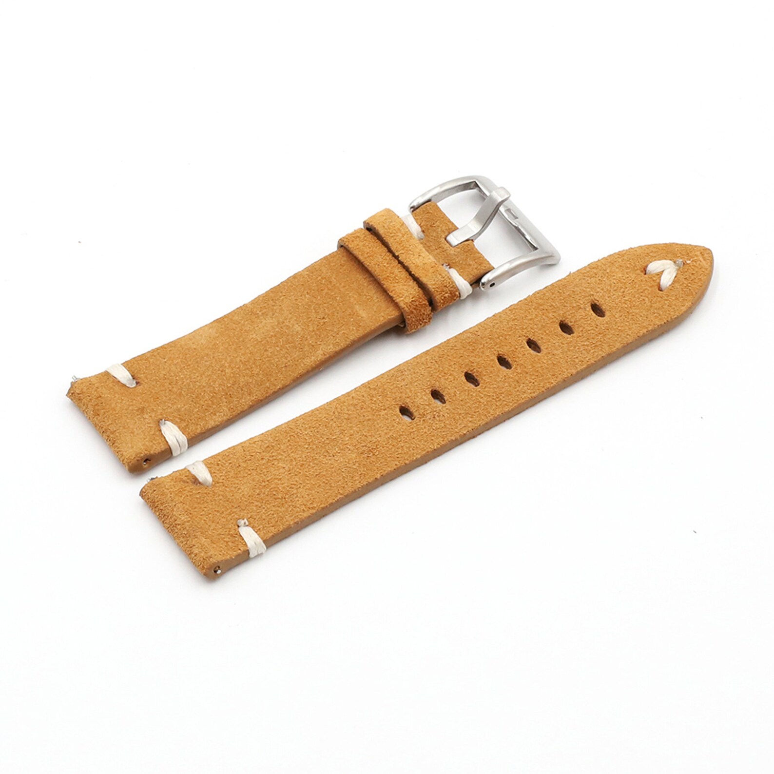 Genuine Suede Leather Watch Strap 18mm 20mm 22mm 24mm Tan Etsy