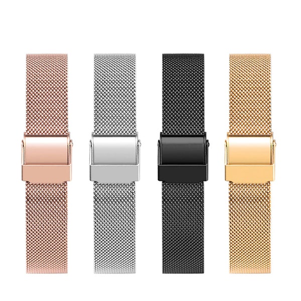 Convient pour Daniel Wellington Bracelet de montre 12 mm 14 mm 16 mm 18 mm 20 mm 22 mm Bracelet de montre en acier inoxydable Or Argent Noir Or rose Bracelet de rechange