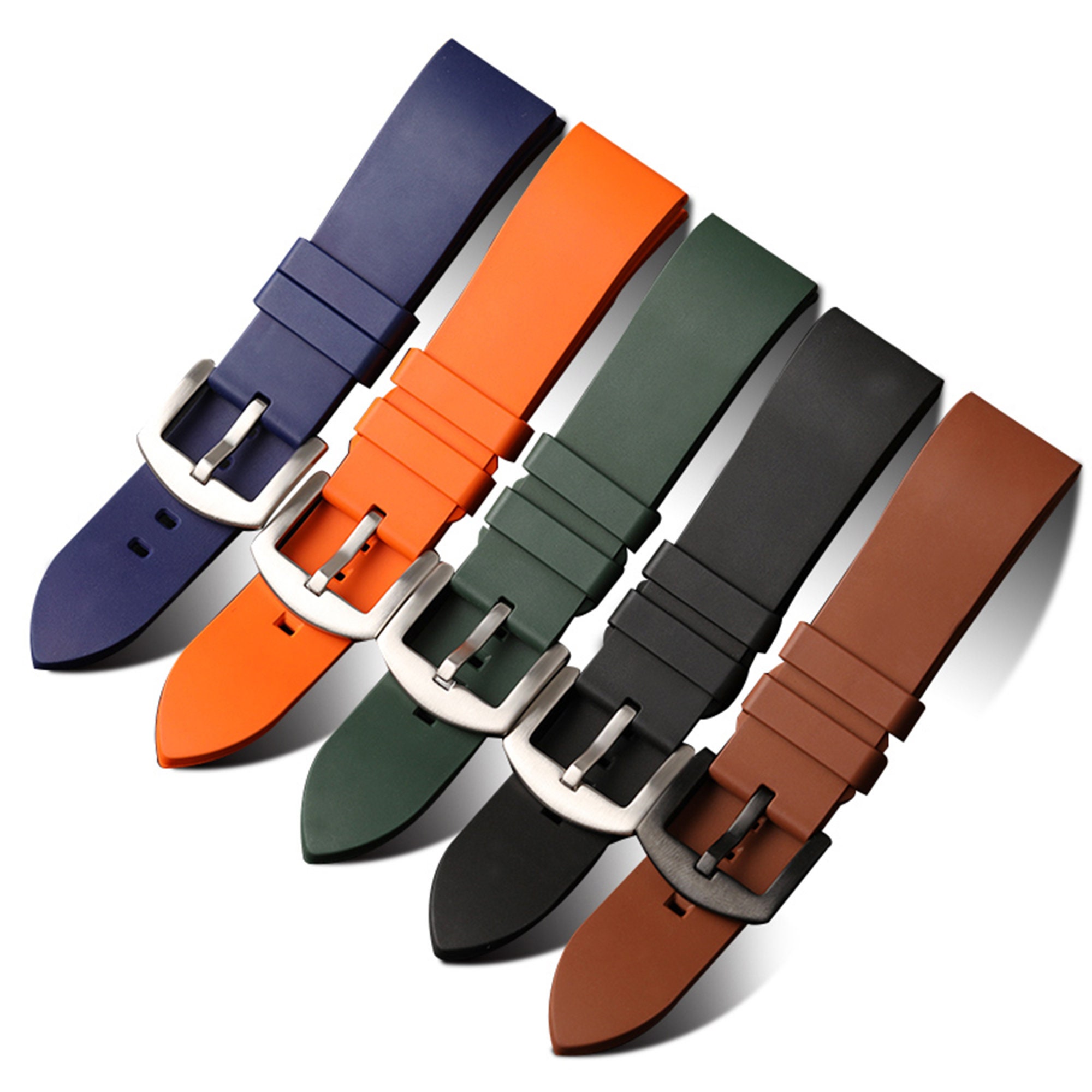 Soft Silicone Watch Band 19mm 20mm 21mm 22mm 24mm Rubber Etsy