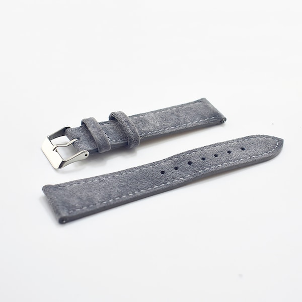 Suede Leather Watch Strap 18/19/20/22/24mm Grey Brown Blue Green Black Colors Leather Watch Band Women Mens Watch bands