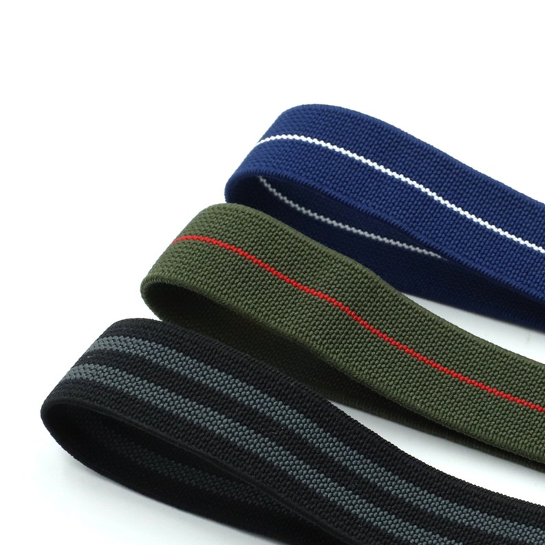 Elastic Nylon Watch Strap Bands 18mm 20mm 22mm Black Green Gray Multi Colors Watch Straps Men's Watch bands Military Watch Strap image 5