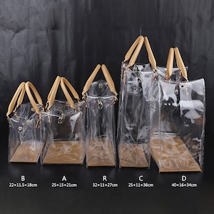 200 Pieces Clear PVC Jewelry Plastic Transparent Bags Zipper