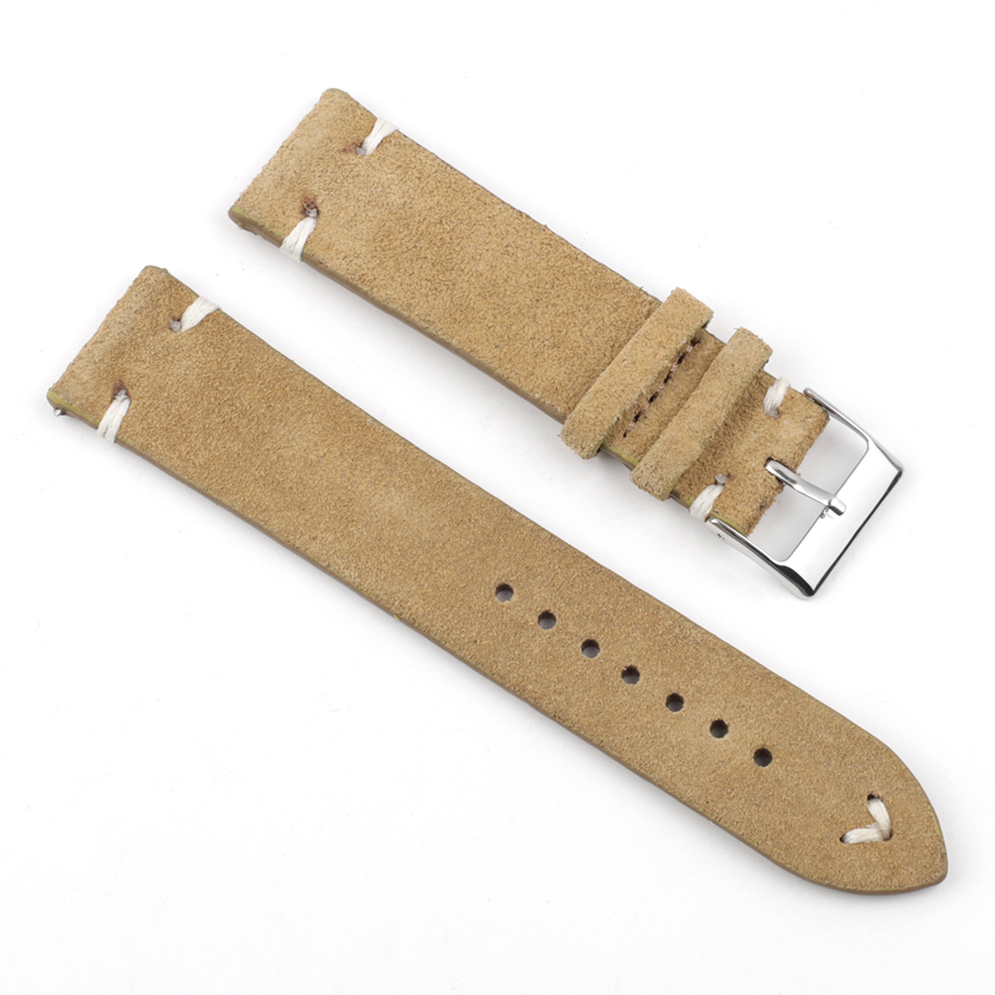 Genuine Suede Leather Watch Strap 18mm 20mm 22mm 24mm Handmade Etsy