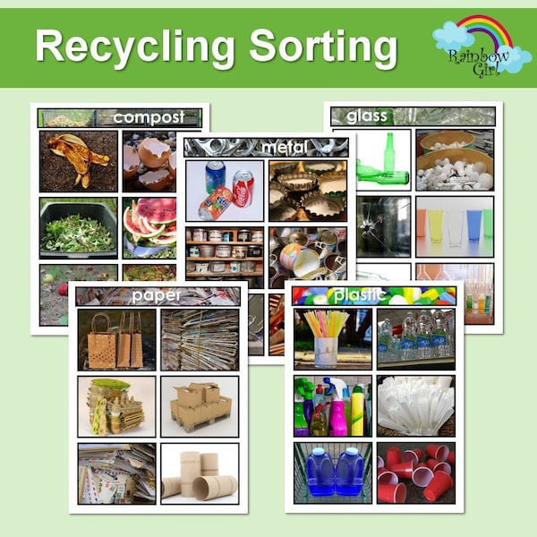 Recycling Sorting Activity Game / Printable Posters