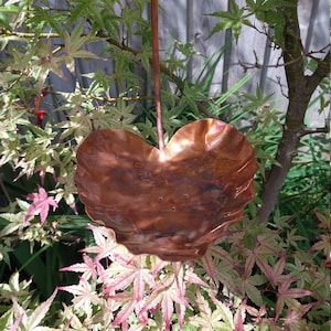 Copper hanging bird feeder image 5