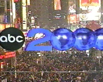 1999-00 VHS recorded video tape, NBC Wimbledon Final/ABC New Years Millennium/Dick Clark/Y2K, commercials