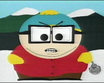 1999 VHS recorded video tape, Comedy Central South Park episodes #1