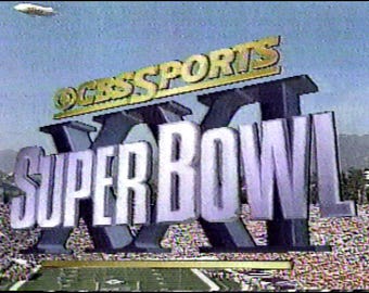 1987 VHS recorded video tape, CBS Super Bowl XXI Broncos vs. Giants, commercials