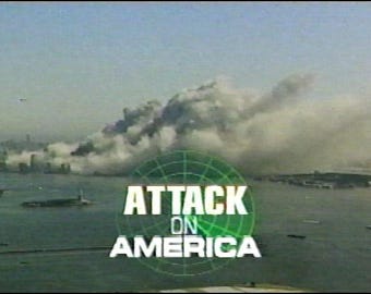 2001 VHS recorded video tape, 9/11 coverage from various networks, CBS, ABC, Bush address
