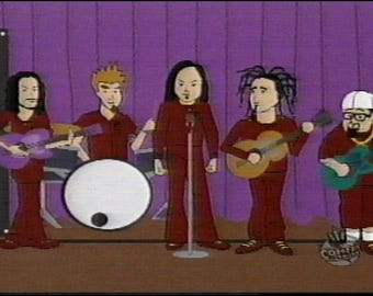 1999 VHS recorded video tape, Comedy Central South Park episodes #2/Halloween special w/ Korn