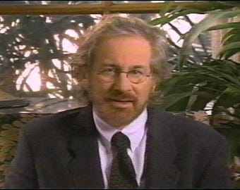 1997 VHS recorded video tape, NBC Schindler's List premiere w/ Steven Spielberg intro/outro, commercials