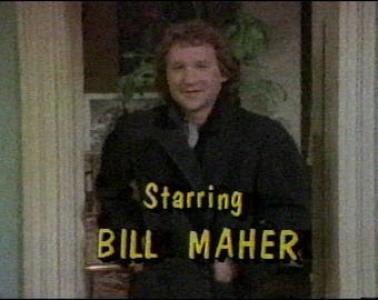 1987 VHS recorded video tape, Showtime Wise Guys movie, Danny Devito, Hard Knocks, Bill Maher w/ intro & bumpers