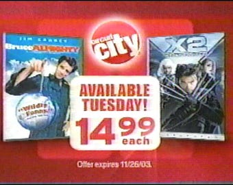 2002 VHS recorded video tape, NBC Friends/Will and Grace/Just Shoot Me, ABC Alias, commercials