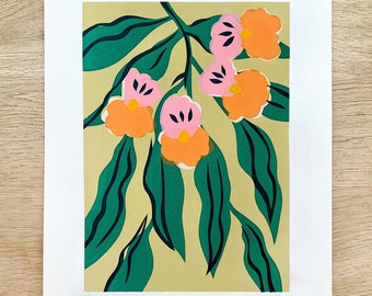 Flowers Screen Print