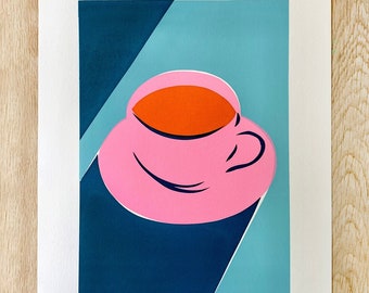 Morning Coffee A3 Screen Print