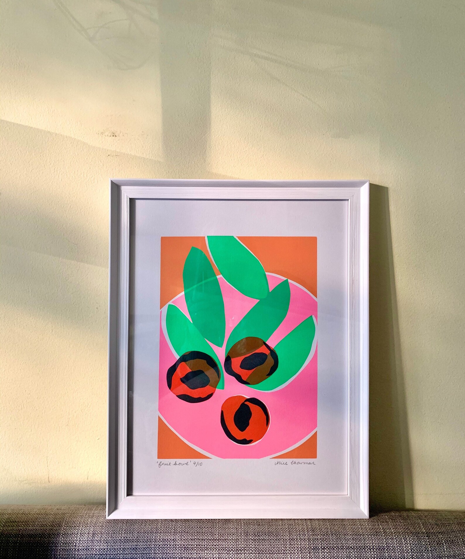 Fruit Bowl Screen Print Etsy