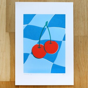 Red Cherries Original Limited Edition Screen Print