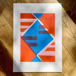 Geometric Pattern A3 Screen Print image 3