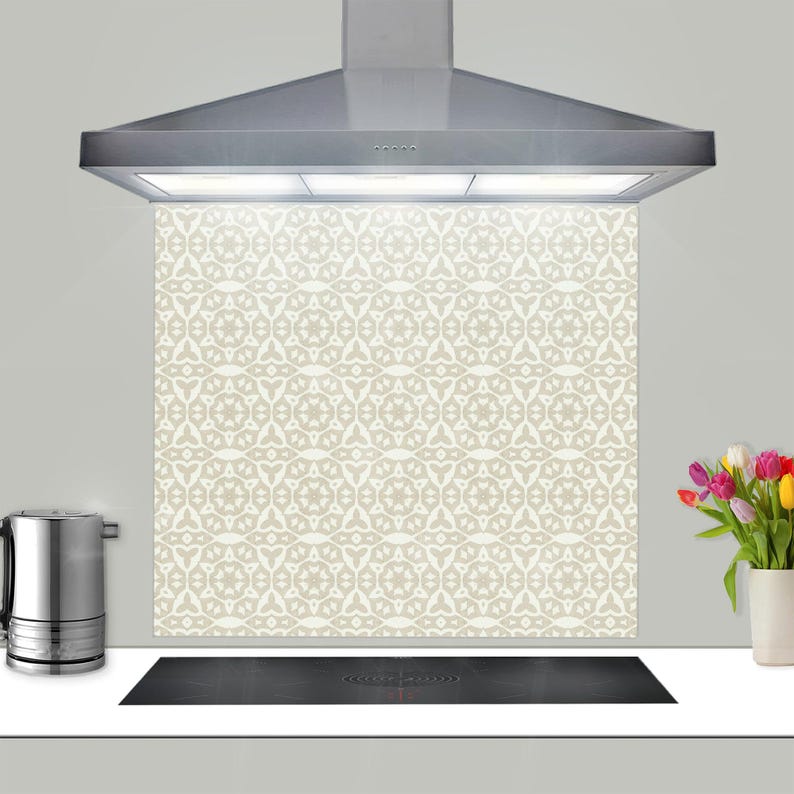 Stonework Pattern Kitchen Splashback - Limestone Glass Cooker Panel - Toughened Glass Wall Art - Gothic Tile Alternative - Bespoke Decor image 7