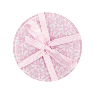 Pretty Coaster Set - Quality Glass Hand Printed Coaster. Turquoise and Mint Green Art Deco Pattern Coaster Set. Blue Mug Mats. Gift for Mum