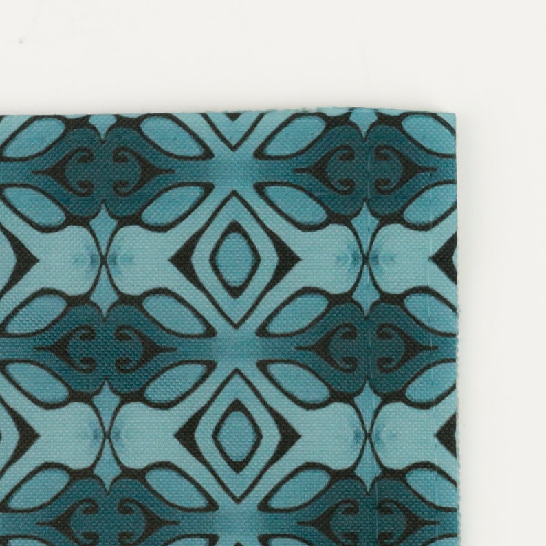 Deep Blue Green Place Mat Extra Large Fabric Placemat Etsy