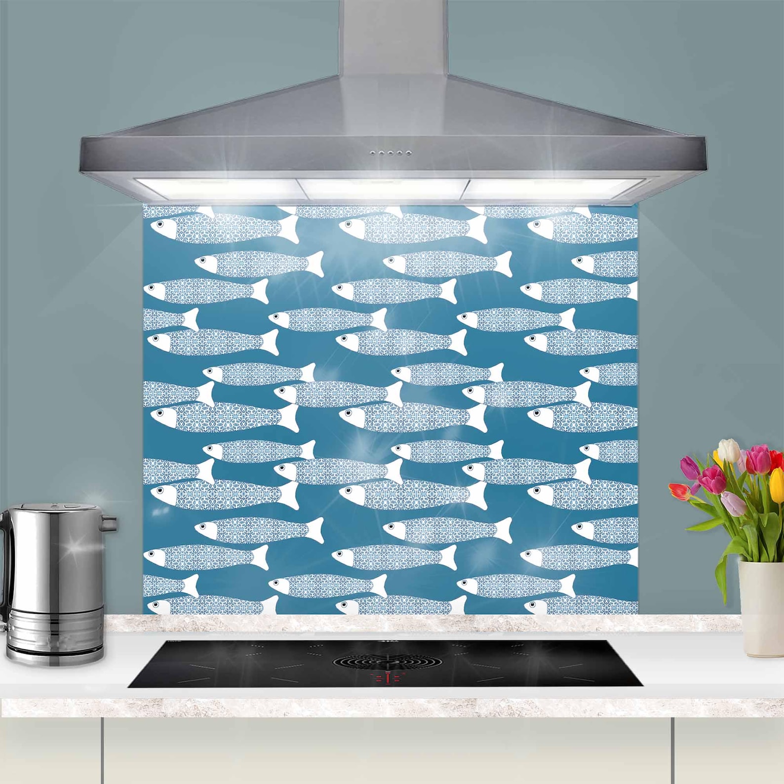 Ocean Shoal Fish Splashback