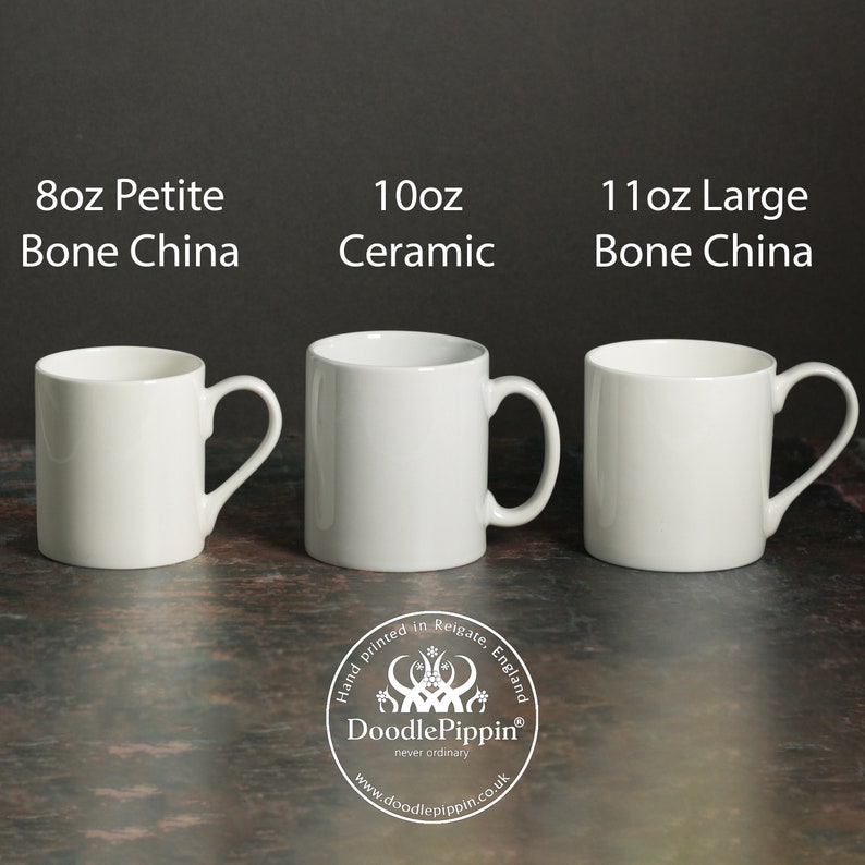Large Bone China Mug, Gardener Mug, Modern Art Cup, Porcelain Coffee mug, Botanical mug, Meadow Mug, Designer Coffee Cup image 9