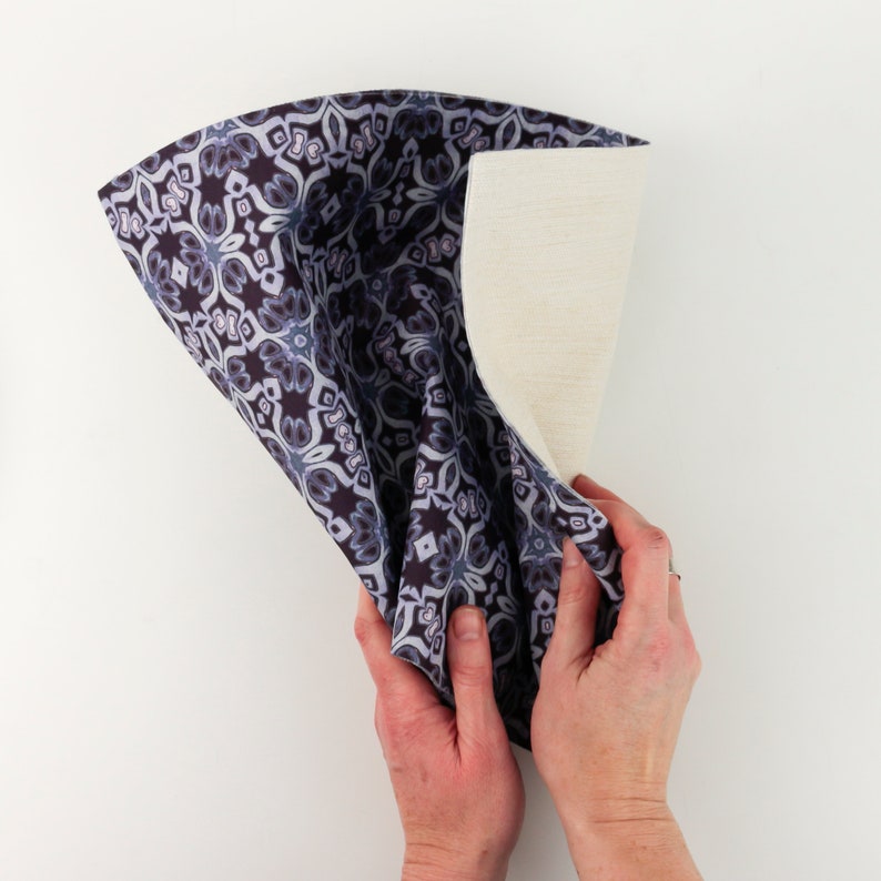 Elegant Purple Silver Place Mat extra large fabric placemat Etsy