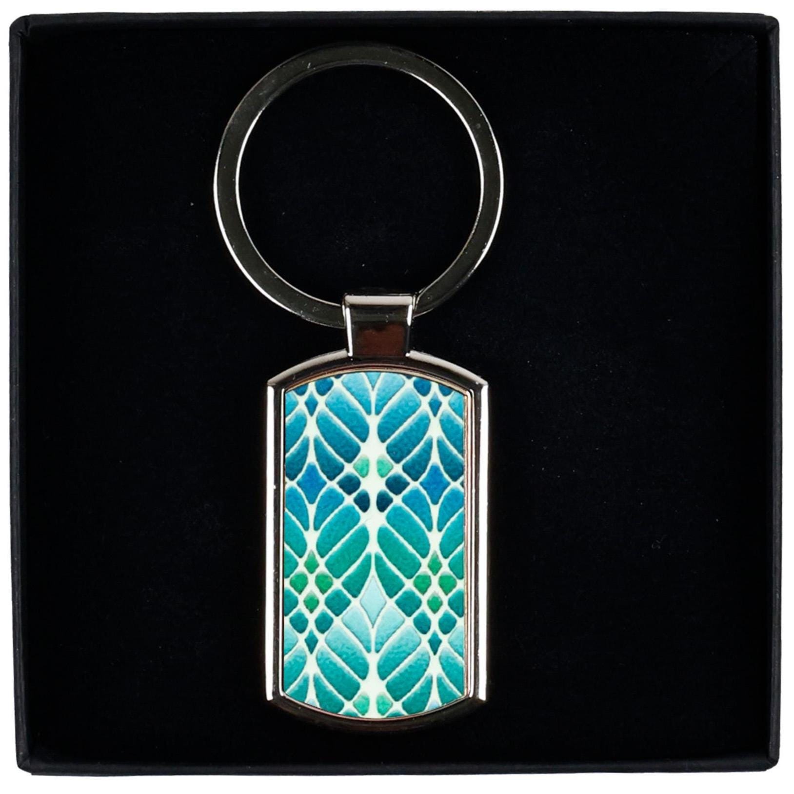 Interwoven Trees Art Deco Keyring - Cute Key Chain - Garden Lover Key ...
