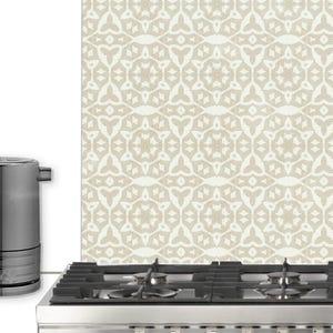 Stonework Pattern Kitchen Splashback - Limestone Glass Cooker Panel - Toughened Glass Wall Art - Gothic Tile Alternative - Bespoke Decor image 6