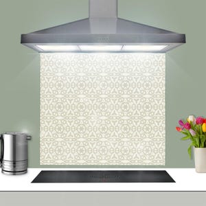 Stonework Pattern Kitchen Splashback - Limestone Glass Cooker Panel - Toughened Glass Wall Art - Gothic Tile Alternative - Bespoke Decor image 5