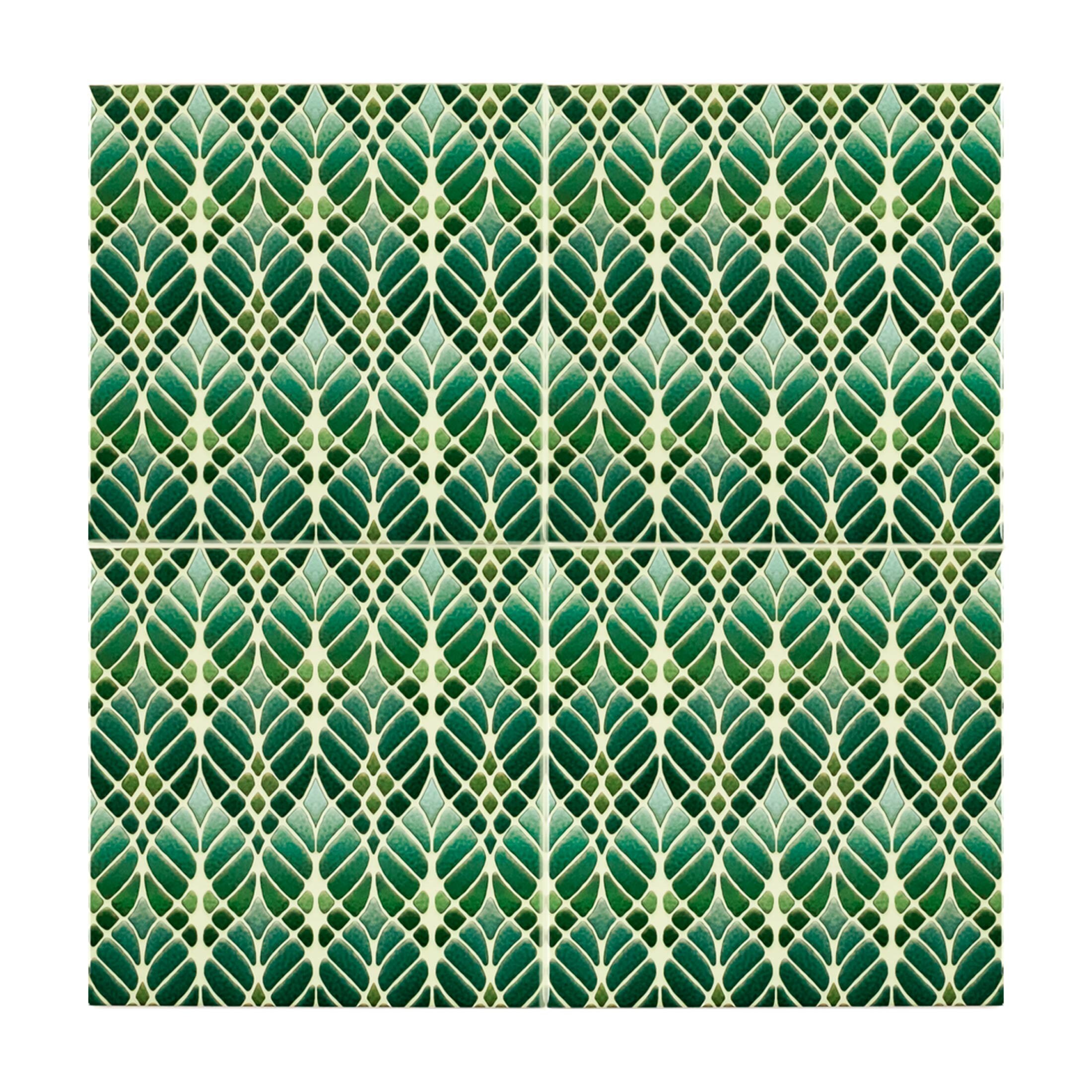 Art Nouveau Interwoven Trees Tiles Sage Green Geometric Tiles For Aga Art Nouveau Interwoven Trees Tiles Sage Green Geometric Tiles For Aga