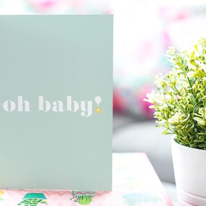 Oh piccola! New Baby Card / Baby Shower Card / Pregnancy Card / New Parents Card / New Mum Card / New Mom Card / Maternity Leave Card