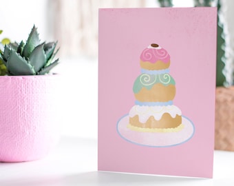 Grand Budapest Hotel Mendl's Cake A6 Greeting Card | Movie Card | Card For Her | Wes Anderson Card | Film Card | Birthday Card | Film Fan