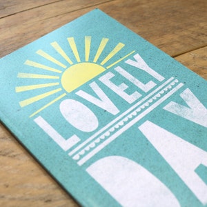 Lovely Day Illustrated A5 Plain Notebook | A5 Journal | Stationery | Back To School | University | College | Notepad | Gift